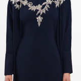 Navy Blue Embellished Gown