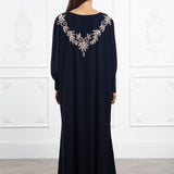 Navy Blue Embellished Gown