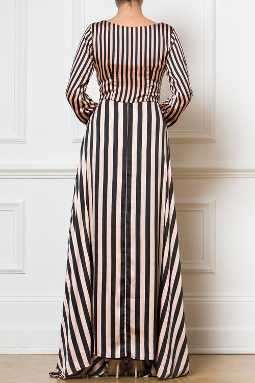 Maxi Navy Striped Dress