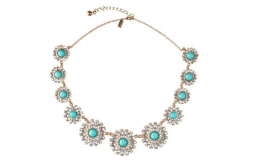 Mint Stone Crystal Necklace