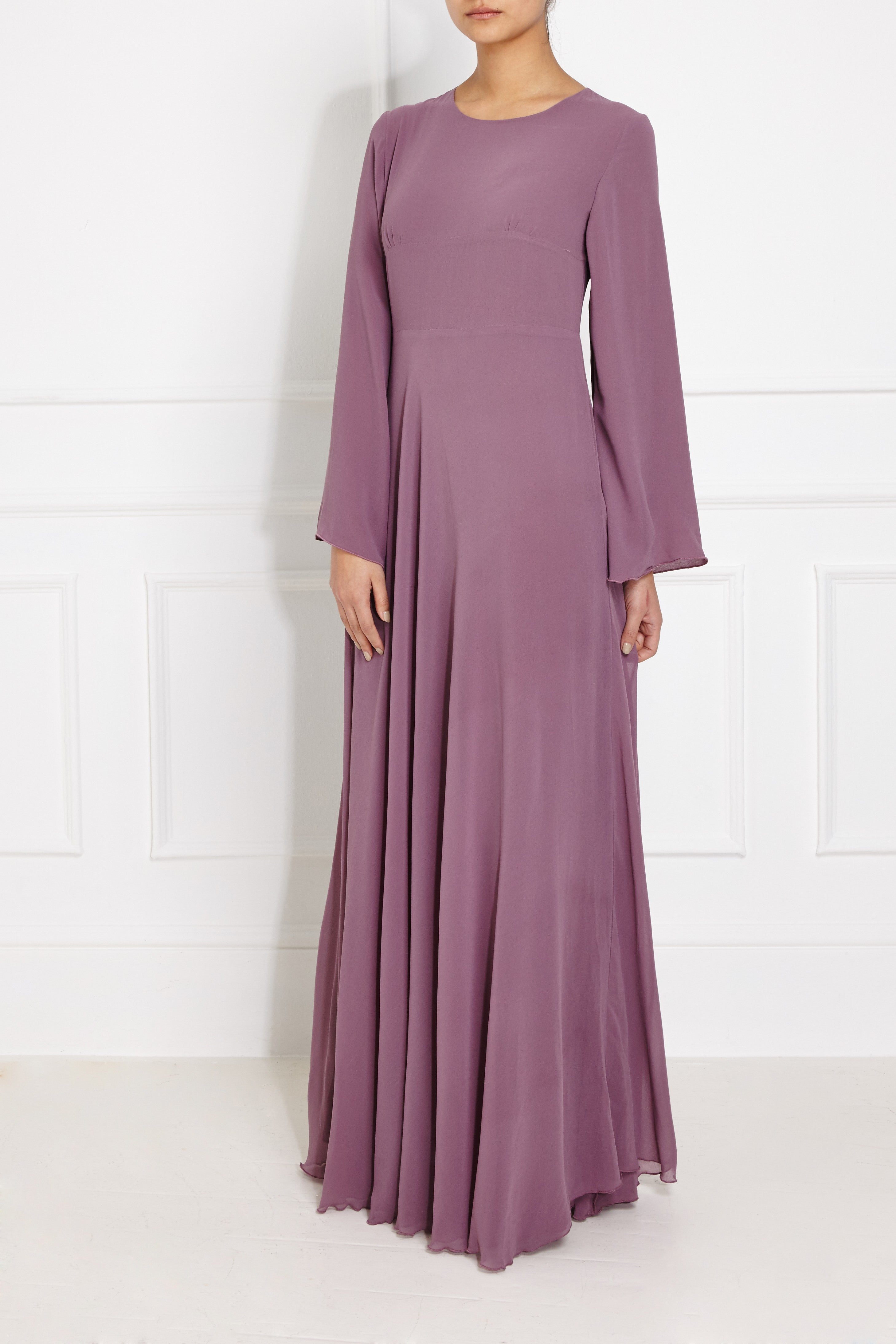 Lavender Chiffon Gown