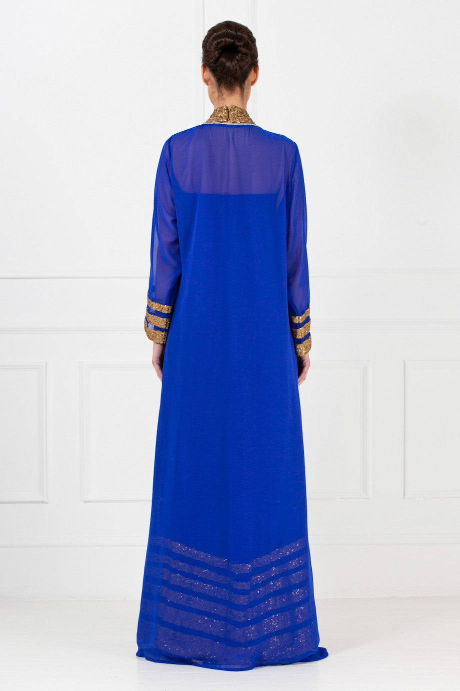 Royal Blue Cape Gown